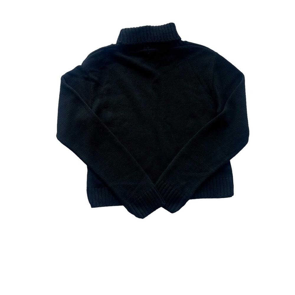 BOOHOO Black Turtle Neck Long Sleeve Sweater Size Large